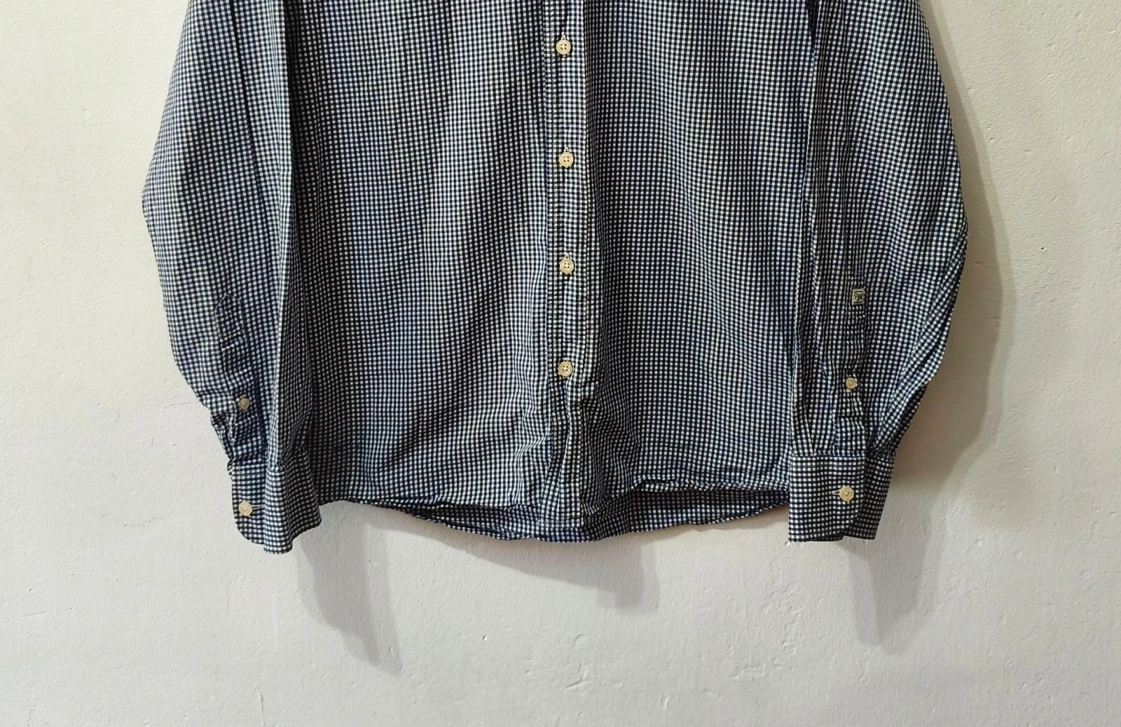 Chemise à carreaux bleu et blanc Pepe Jeans homme Taille L – photo 6